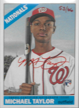 2017 Topps Heritage Real One Michael A. Taylor Autographs