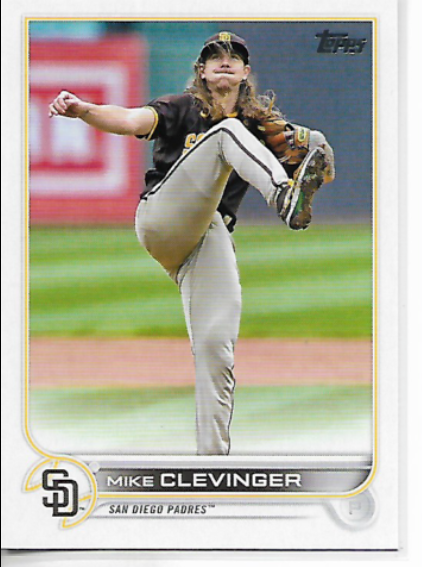 2017 Topps Update Series Mike Clevinger Rookie Card