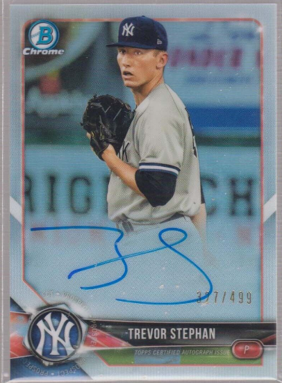 2018 Bowman Chrome Draft Autograph Trevor Stephan