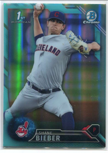 2018 Bowman Chrome Draft Shane Bieber