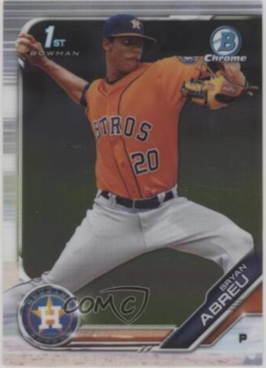 2018 Bowman Chrome Prospect Bryan Abreu Autographs Card