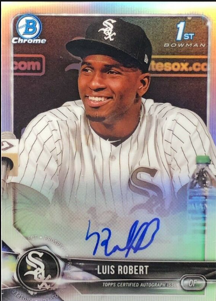 2018 Bowman Chrome Prospect Luis Robert Jr. Autograph