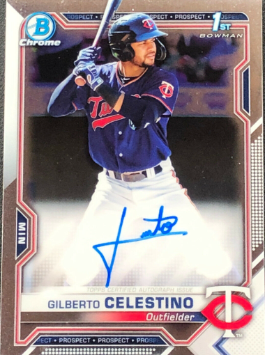 2018 Bowman Chrome Prospects Autographs Gilberto Celestino