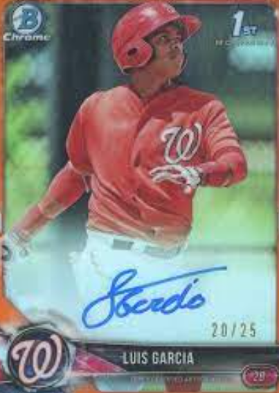 2018 Bowman Chrome Prospects Autographs Luis Garcia