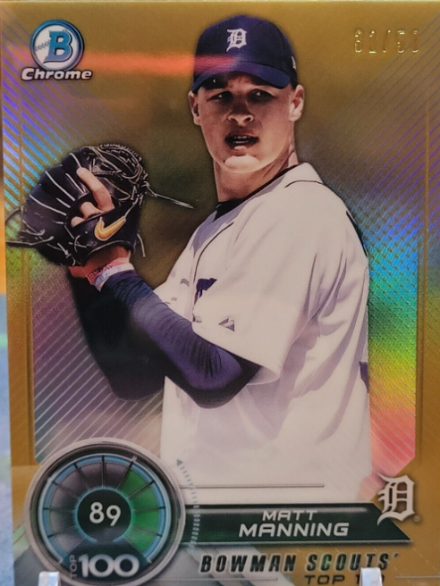 2018 Bowman Chrome Top 100 Matt Manning