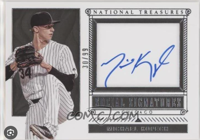 2018 Panini National Treasures Michael Kopech