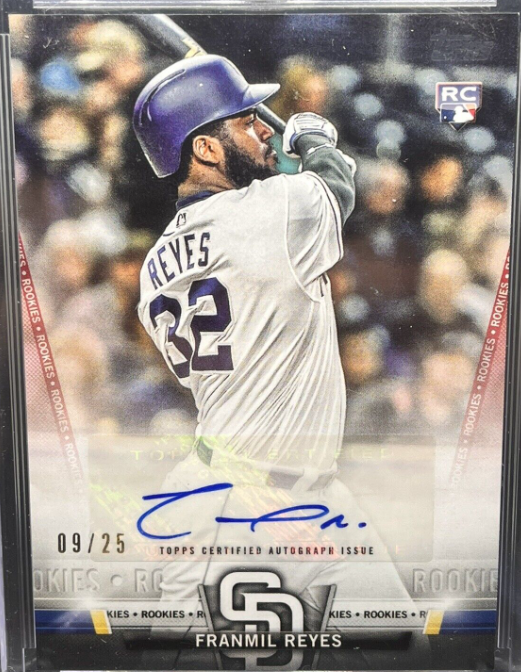 2018 Topps Update Franmil Reyes Rookie Card