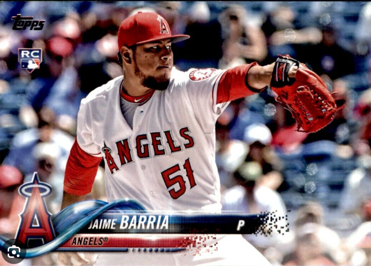 2018 Topps Update Jamie Barria Rookie Card