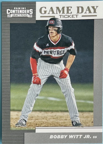 2019 Panini Contenders Draft Picks Bobby Witt Jr.