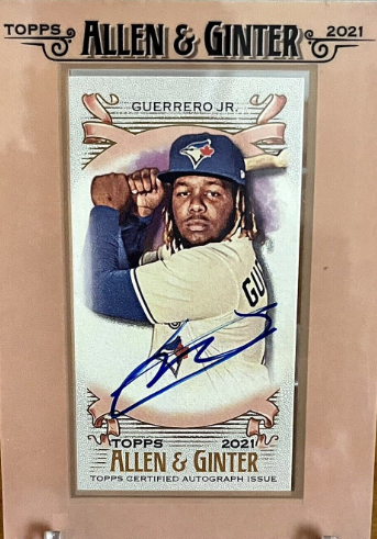 2019 Topps Allen & Ginter Mini Framed Autograph Vladimir Guerrero Jr.