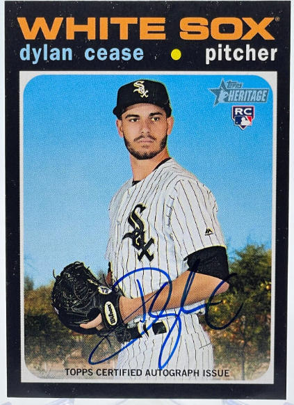 2019 Topps Dylan Cease Heritage Real One Autograph