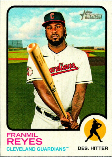 2019 Topps Heritage Franmil Reyes Card