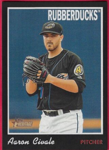 2019 Topps Heritage Minor League Aaron Civale Card