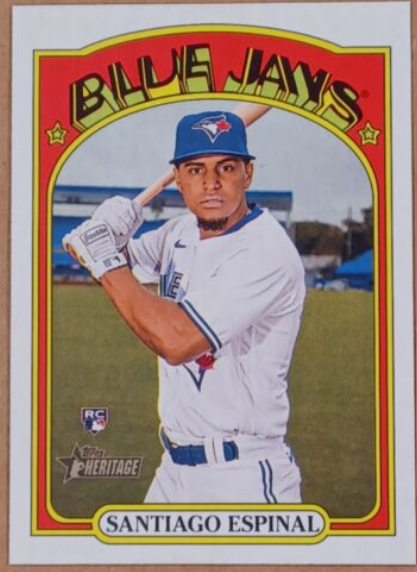 2019 Topps Heritage Minor League Santiago Espinal