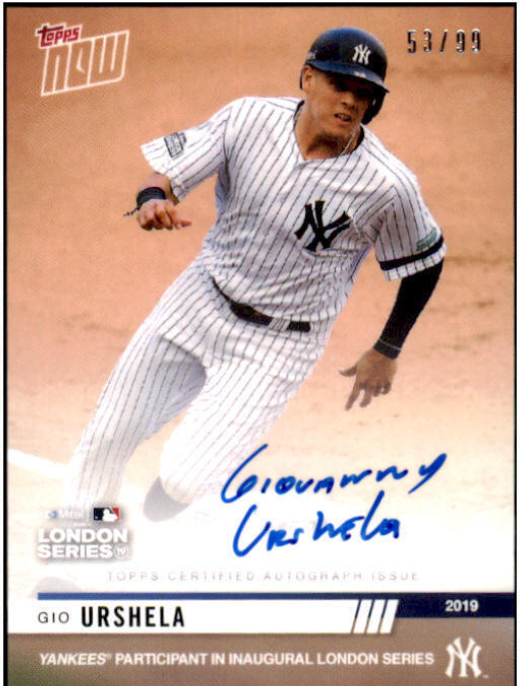 2019 Topps Now Gio Urshela