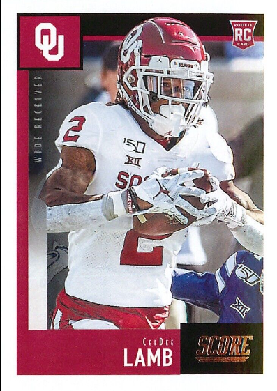 2020 CeeDee Lamb Score Football Rookie Card