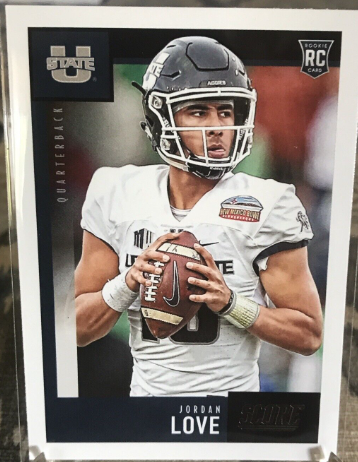 2020 Jordan Love Score Football Rookie Card