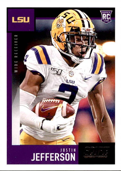 2020 Justin Jefferson Score Football Rookie Card