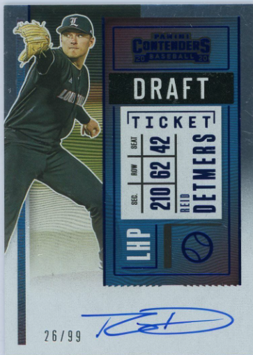 2020 Panini Contenders Draft Picks Reid Detmers card