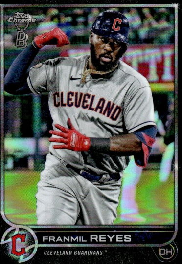 2020 Topps Chrome Franmil Reyes Card