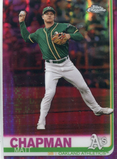 2020 Topps Chrome Matt Chapman Green Refractor