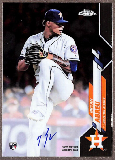 2020 Topps Chrome Rookie Autographs Bryan Abreu Card