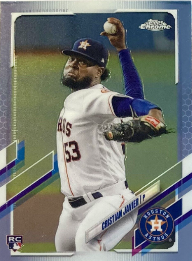 2020 Topps Chrome Rookie Cristian Javier Autographs