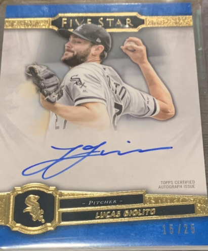 2020 Topps Five Star Lucas Giolito Autograph Card