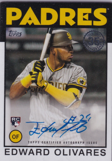 2020 Topps Update Edward Olivares