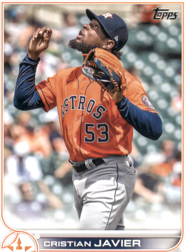 2020 Topps Update Series Cristian Javier Rookie Debut