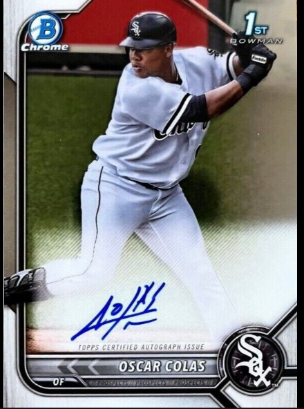 2021 Bowman Chrome Auto Oscar Colas