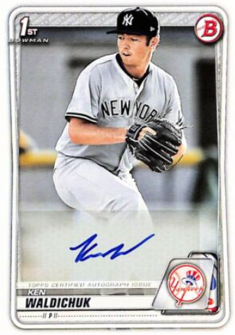 2021 Bowman Chrome Draft Autograph Ken Waldichuk