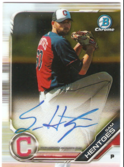 2021 Bowman Chrome Draft Autograph Sam Hentges