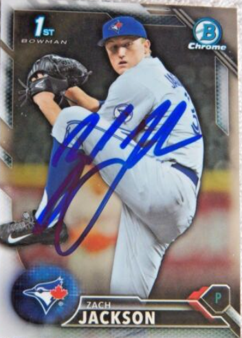 2021 Bowman Chrome Draft Autograph Zach Jackson