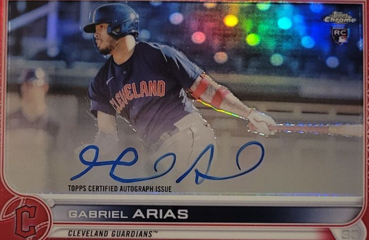 2021 Bowman Chrome Gabriel Arias Rookie Autographs