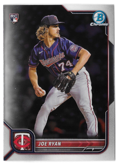 2021 Bowman Chrome Joe Ryan Rookie Card