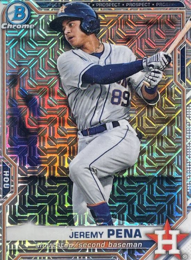 2021 Bowman Chrome Mega Box Mojo Refractor Jeremy Pena