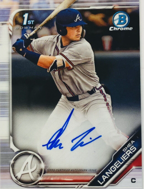 2021 Bowman Chrome Shea Langeliers Autograph Rookie Card