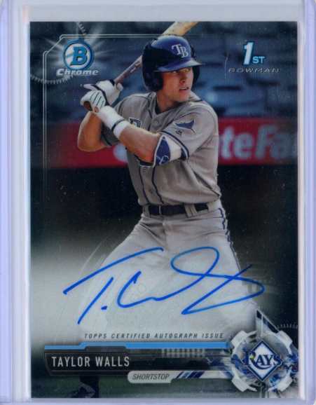 2021 Bowman Chrome Taylor Walls Prospect Autograph