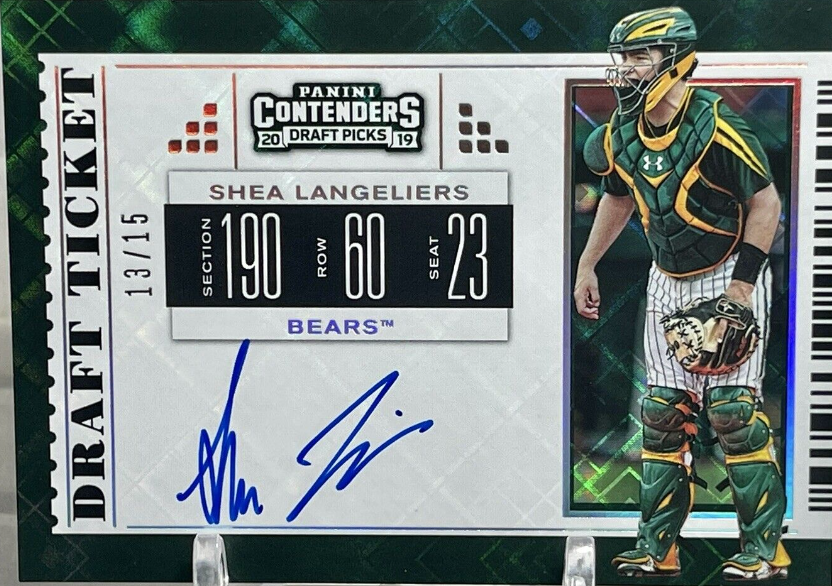 2021 Panini Contenders Draft Picks Shea Langeliers Autograph Card