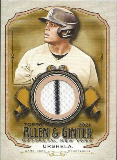 2021 Topps Allen & Ginter Gio Urshela Autograph Card