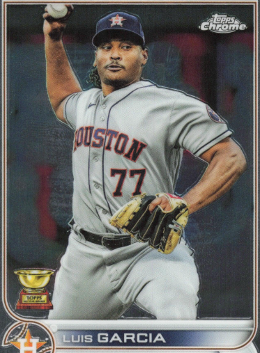 2021 Topps Chrome Luis Garcia Rookie Card 