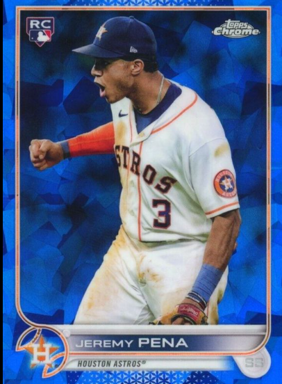 2021 Topps Chrome Sapphire Jeremy Pena Edition