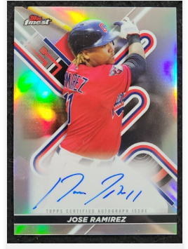 2021 Topps Finest Jose Ramirez Card