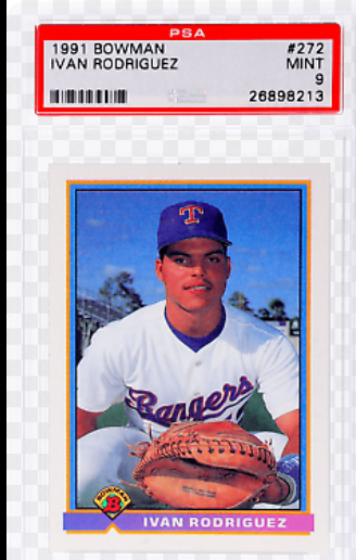 Ivan Rodriguez 1991 Bowman Baseball Cards