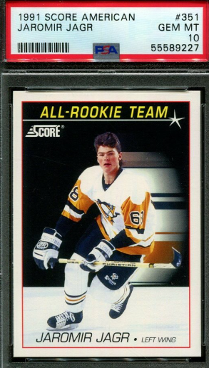 Jaromir Jagr 1991 Score Hockey Cards