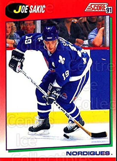 Joe Sakic 1991 Score Hockey Cards