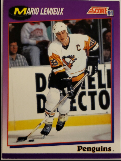 Mario Lemieux 1991 Score Hockey Cards