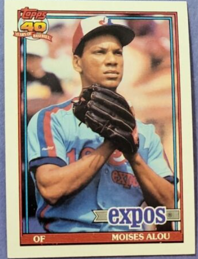 Moises Alou 1991 Bowman Baseball Card