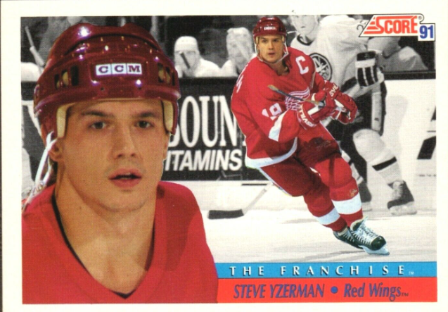 Steve Yzerman 1991 Score Hockey Cards